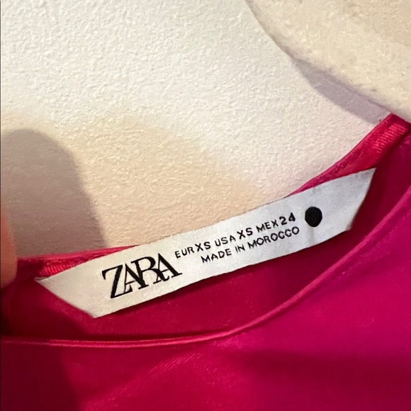 Zara Satin Effect Mini Dress - Picture 6 of 10